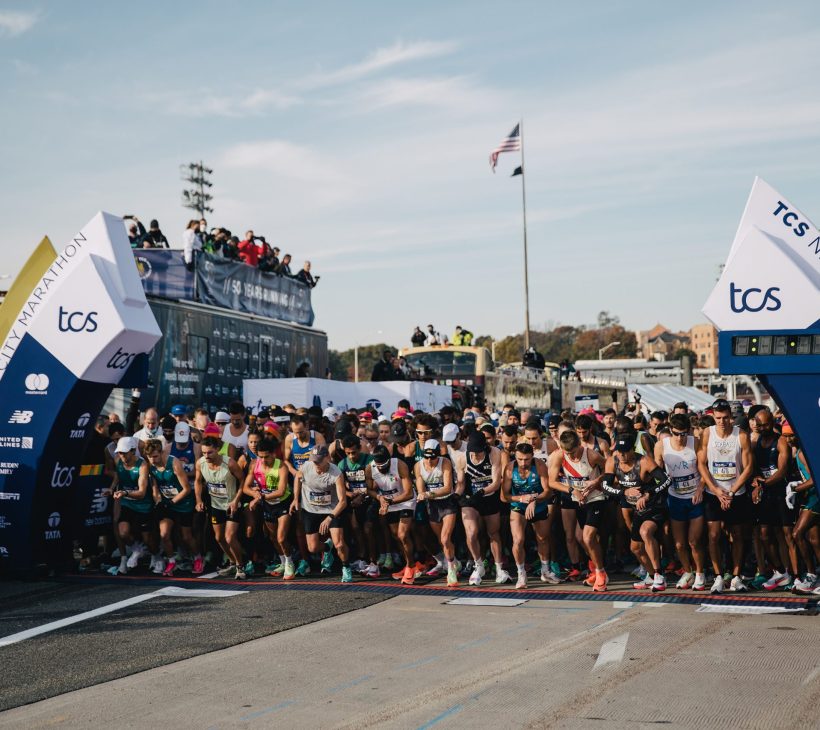 2021 TCS New York City Marathon NEW YORK, NY – NOVEMBER 7: The 2021 TCS New York City Marathon is held on November 7, 2021. The course goes through all five boroughs of New York City, starting in Staten Island and ending in Central Park. This year marks the 50th running of the marathon. (Photo by Drew Levin for NYRR)